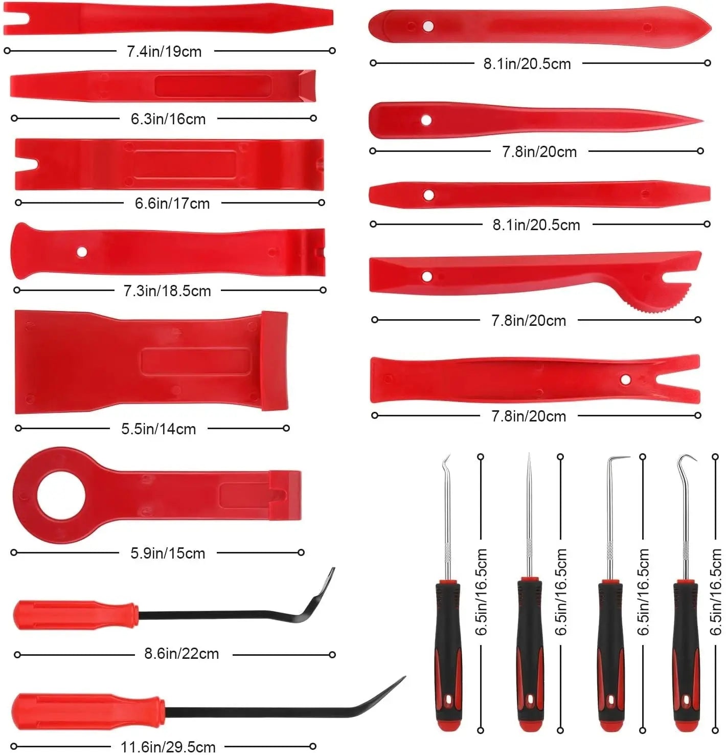 38-piece disassembly tool, car trim wedges, trim tool, interior panel removal, release tool 38-piece disassembly tool, car trim wedges, trim tool, interior panel removal, release tool